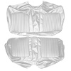 AA67CB00070202 67 BARRACUDA FASTBACK REAR BENCH - PEARL WHITE - image 1