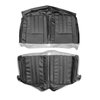AA68CBD0050100 68 BARRACUDA DLX CONVERTIBLE REAR BENCH - BLACK - image 1