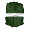 AA68CBD0050430 68 BARRACUDA DLX CONVERTIBLE REAR BENCH - DK METALLIC GREEN - image 1