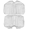 AA68CBS0070202 68 BARRACUDA STANDARD FASTBACK REAR BENCH - PEARL WHITE - image 1