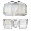 AA68CF00030202 68 FURY III/WAGON SPLIT BENCH- PEARL WHITE - image 1