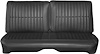 AA68CW00028100 68 CORONET HARDTOP SPLIT BENCH BLACK