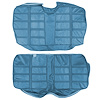 AA69CBD0070338 69 BARRACUDA DLX FASTBACK REAR BENCH - BRITE BLUE - image 1