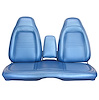 AA70CB00030338 70 BARRACUDA SPLIT BENCH W/CAR BRIGHT BLUE - image 1