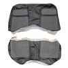 AA71CBC0040816 71 BARRACUDA HARDTOP CLOTH REAR BENCH - BLK & S&P/BLK - image 1