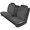 AA71CLVC020831 71 DEMON/DUSTER SPLIT BENCH - BLK&WHT PLAID CLOTH/BLACK - image 1