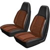 AA71CRXC010825 71 CHARGER/SUPERBEE BUCKETS - BLACK/ORANGE S&P CLOTH/BLACK - image 1