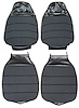 AA71CXCR010841 Front Bucket Cloth Seat Upholstery 1971 Dodge Charger SE [Black] - image 1
