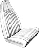 Front Bucket Seat Upholstery 1973 Barracuda/Challenger - image 1