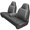 AA74CLVDC30943 74 DART/SCAMP SPLIT BENCH - BLACK CLOTH/BLACK - image 1