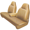 AA74CLVDC30944 74 DART/SCAMP SPLIT BENCH - PARCH. CLOTH/ PARCH. - image 1