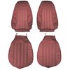 AA76CR00010552 76 VOLARE CUSTOM/ROADRUNNER BUCKET SEATS-NOS DK RED/DK RED - image 1