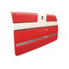DO63CF00010513-PA 63 SPORT FURY PRE-ASSEMBLED DOOR PANELS - RED W/ DK WHITE - image 1