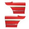 DO63CF00040513 63 SPORT FURY HTP PANELS - RED W/DARK WHITE ACCENT - image 1