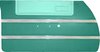DO64CF00010417 64 SPORT FURY DOOR PANELS - MET TURQUOISE/ LT TURQUOISE - image 1