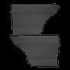 DO64CF00080100 64 FURY HARDTOP PANELS - BLACK - image 1