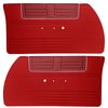 DO65CR20012535-PA 65 BELVEDERE II PRE-ASSEMBLED FRONT DOOR PANELS - MD RED/RED - image 1