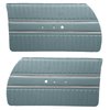 DO65CW00020314-PA 65 CORONET 440 PRE-ASSEMBLED DOOR PANELS - METALLIC BLUE - image 1