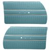 DO65CW00020416-PA 65 CORONET 440 PRE-ASSEMBLED DOOR PANELS - MET TURQUOISE - image 1
