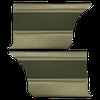 DO66CR00080429 66 BELVEDERE BENCH HTP REAR PANELS - DARK MET GREEN/CITRON - image 1