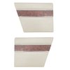 DO68CBD0F40202 68 BARRACUDA DELUXE FASTBACK REAR PANELS - PEARL WHITE - image 1