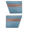 DO68CBD0F40332 68 BARRACUDA DELUXE FASTBACK REAR PANELS - LT METALLIC BLUE - image 1