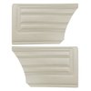 DO68CBS0N48202 68 BARRACUDA STANDARD HARDTOP REAR PANELS - PEARL WHITE - image 1