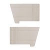 DO68CL00080202 68 DART HTP BENCH REAR PANELS PEARL WHITE - image 1