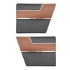 DO69CBD0F40100 69 BARRACUDA DELUXE FASTBACK REAR PANELS - BLACK - image 1