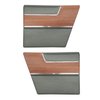 DO69CBD0F40130 69 BARRACUDA DELUXE FASTBACK REAR PANELS - PEWTER - image 1