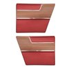 DO69CBD0F40528 69 BARRACUDA DELUXE FASTBACK REAR PANELS - RED - image 1