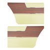 DO69CBD0N40644 69 BARRACUDA DELUXE HARDTOP REAR PANELS - SUN GOLD YELLOW - image 1
