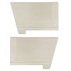 DO69CL00048202 69 DART/GT/GTS/SWINGER BUCKET HTP REAR PANELS - PEARL WHITE - image 1