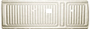 DO72CLS0012200 72 DUSTER/DART/SWINGER BENCH FRONT PANELS - WHITE - image 1
