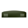 PT70CB452 71 BARRACUDA PACKAGE TRAY W/ SPEAKER CUTS - DARK GREEN - image 1
