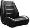 RS68CX00010100 68 CHARGER RALLYE BUCKET SEATS BLACK W/ BLACK PLEATS - image 1
