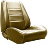 RS68CX00010637 68 CHARGER RALLYE BUCKET SEATS EMBER GOLD W/MET PARCH PLEATS - image 1