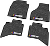 "NASCAR" Flex Tread Next Generation Floor Mats 2013-2017 Dodge Ram 1500 Truck, Quad Cab - Black - Set of 4 - image 1