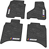 "NASCAR" Flex Tread Next Generation Floor Mats 2013-2017 Dodge Ram 1500, 2500, 3500 Truck, Crew Cab - Black - Set of 4 - image 1