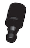 6AN Fitting Straight Socketless Blk - image 1