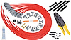 Red Universal 8.5mm Spark Plug Wire Set 8-Cylinder Kit - image 1