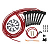 Red Universal 8.5mm Spark Plug Wire Set Ford Modular 4.6L/5.4L DOHC - image 1