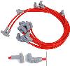 Red Super Conductor 8.5mm Wires BB-Chevy with MSD Front Drive Distributor #8720 - image 1