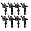 Ignition Coils for 2004-2008 Ford 4.6L and 5.4L 3-Valve Modular Engines [Black] - image 1