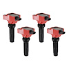 825964 Direct Replacement Ignition Coil Set Fits Gen 6 Ford Bronco w/2.0 Ecoboost Engine (Red) - image 1