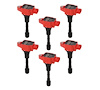 Blaster Series Ignition Coils Fits Select Nissan/Infiniti 3.5L Models, 2011-2012 Infiniti G25 2.5L, Red, Set of 6 - image 1