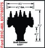 Crank Trigger Distributor Ford 351C-460 - Red Cap - image 4