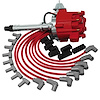 Crate Engine Ignition Kit with HEI Distributor, Wire Set and Separators [Red] - image 1