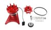 Pro-Billet Front Drive Distributor w/Adjustable Hall-Effect Sync Pickup for Small Block Chevy - Red HEI Cap - image 2