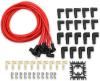 Mallory Pro Sidewinder Universal 8mm Red Spark Plug Wire Kit 90° Spark Plug Boots - image 1